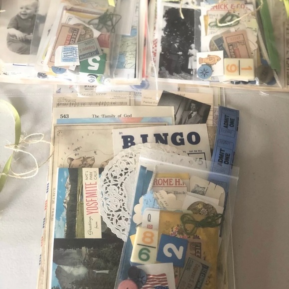 Vintage scrapbook 100+ Journal Photo Paper Craft